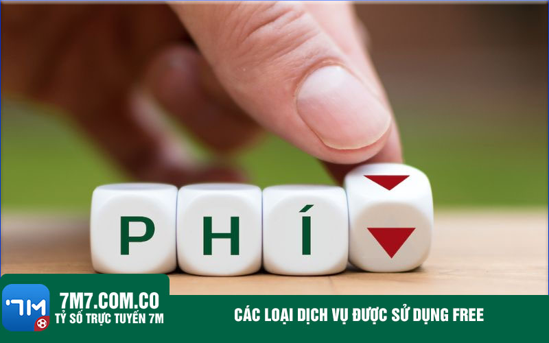 Cac loai dich vu duoc su dung free Các loại dịch vụ được sử dụng free